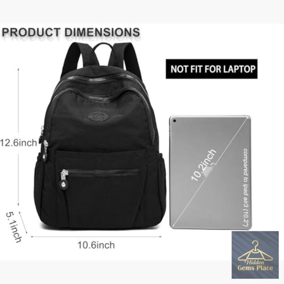 Mini Nylon Anti-Theft Backpack with Multiple Pockets for Women Travel main image 4